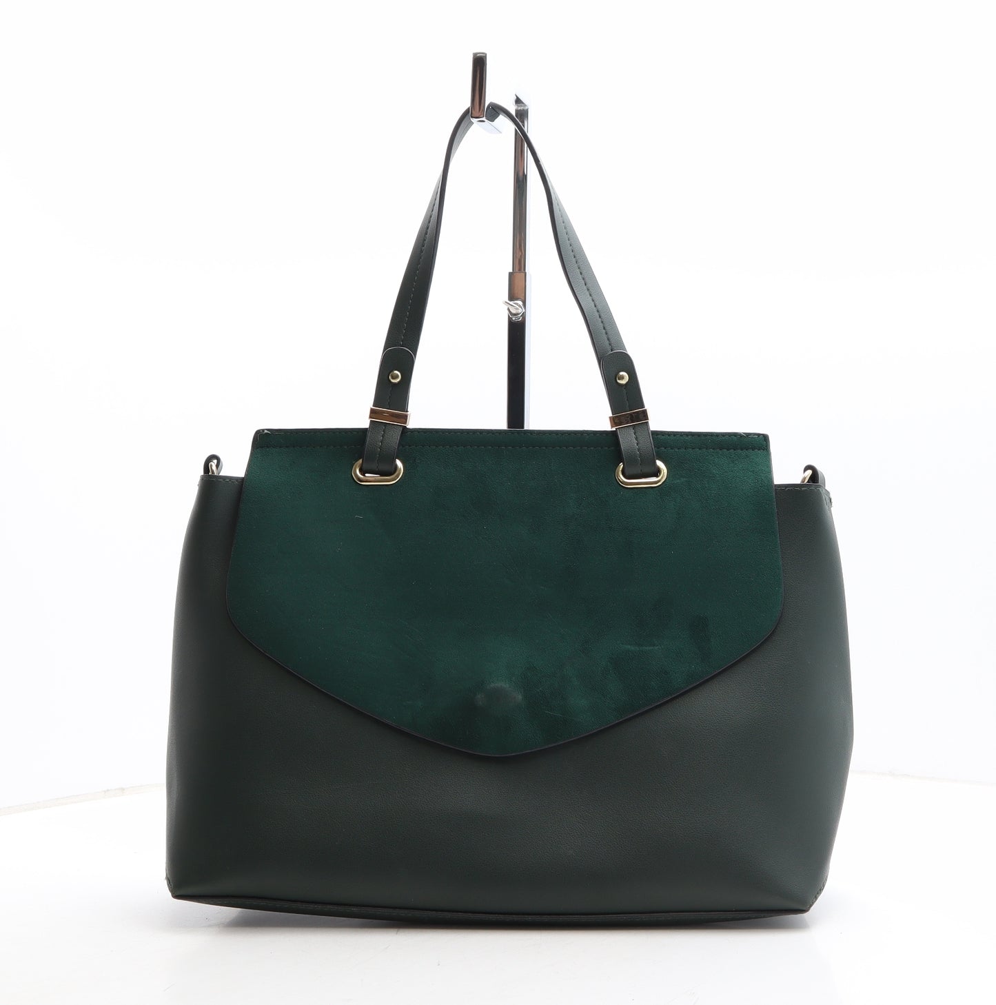 New Look Womens Green Polyethylene Top Handle Bag Size Medium