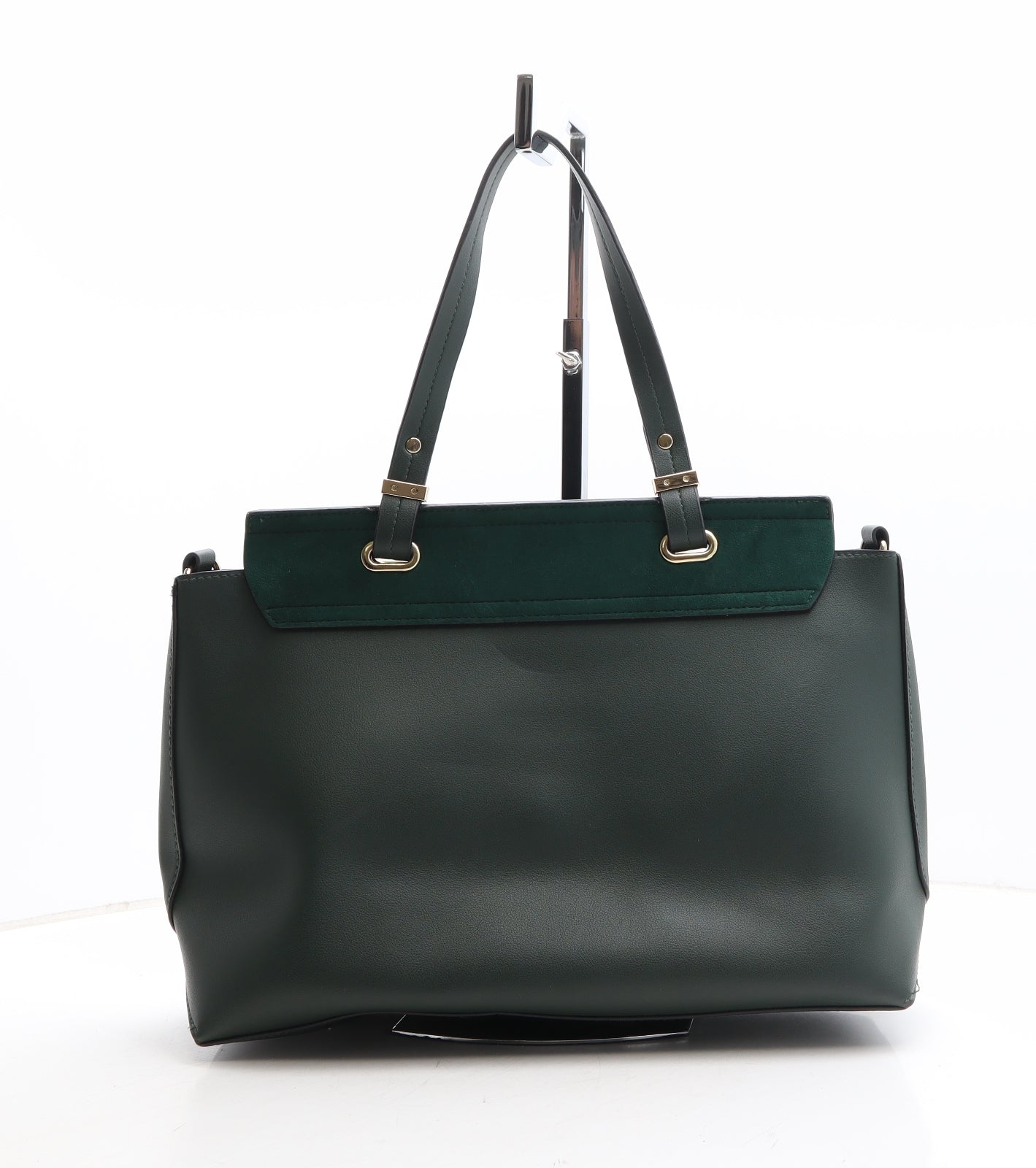 New Look Womens Green Polyethylene Top Handle Bag Size Medium