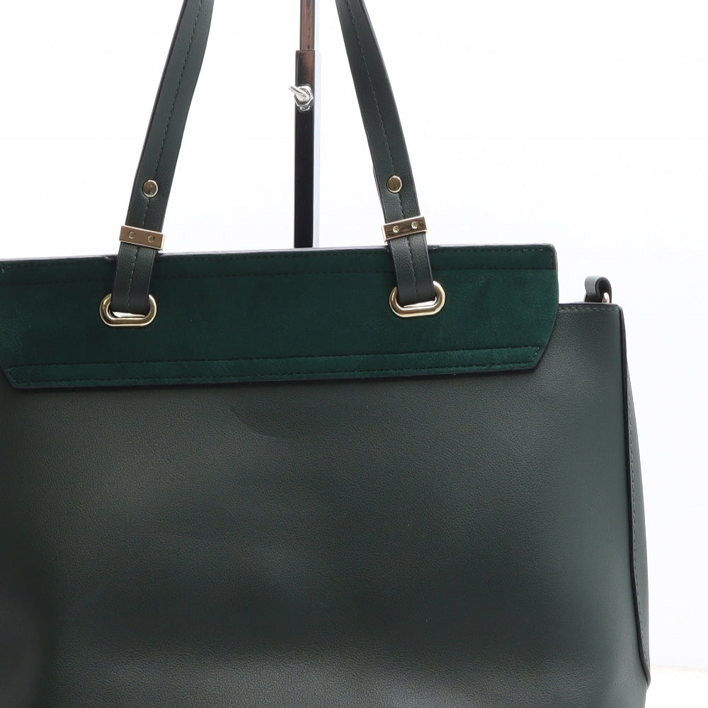 New Look Womens Green Polyethylene Top Handle Bag Size Medium