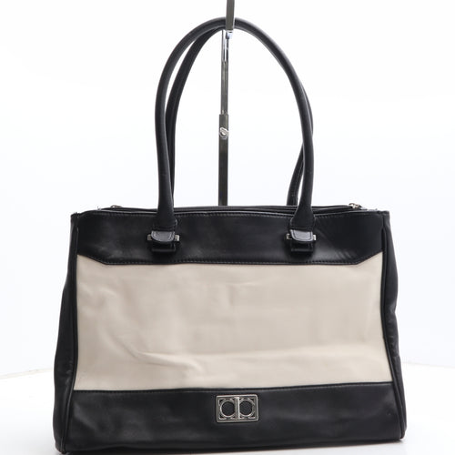 Debenhams Womens Black Colorblock Polyethylene Shoulder Bag Size Large
