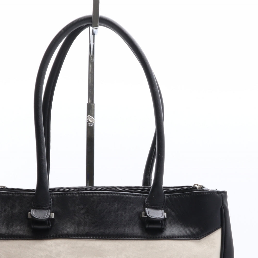 Debenhams Womens Black Colorblock Polyethylene Shoulder Bag Size Large
