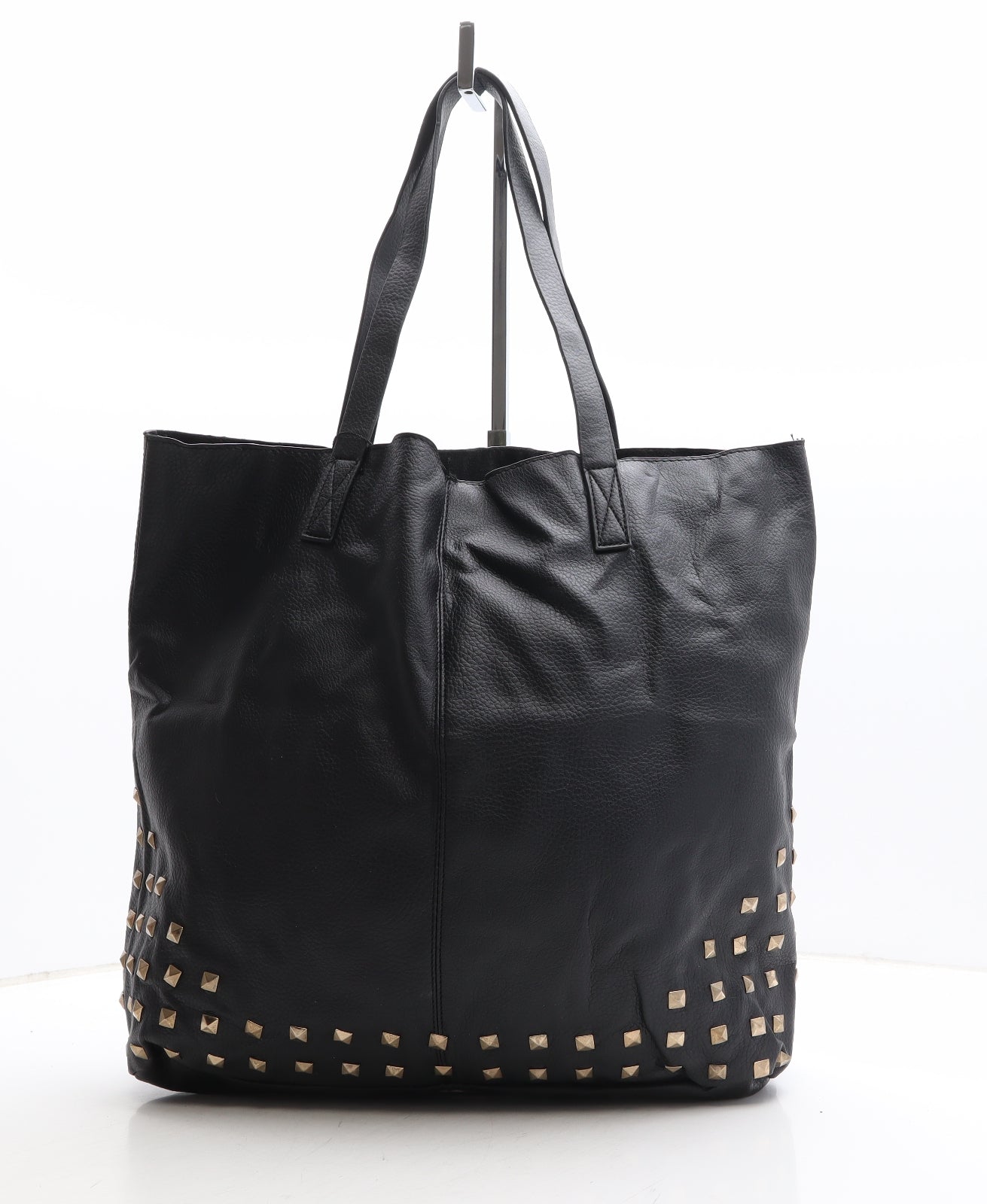 Atmosphere Womens Black Polyethylene Shoulder Bag Size Large