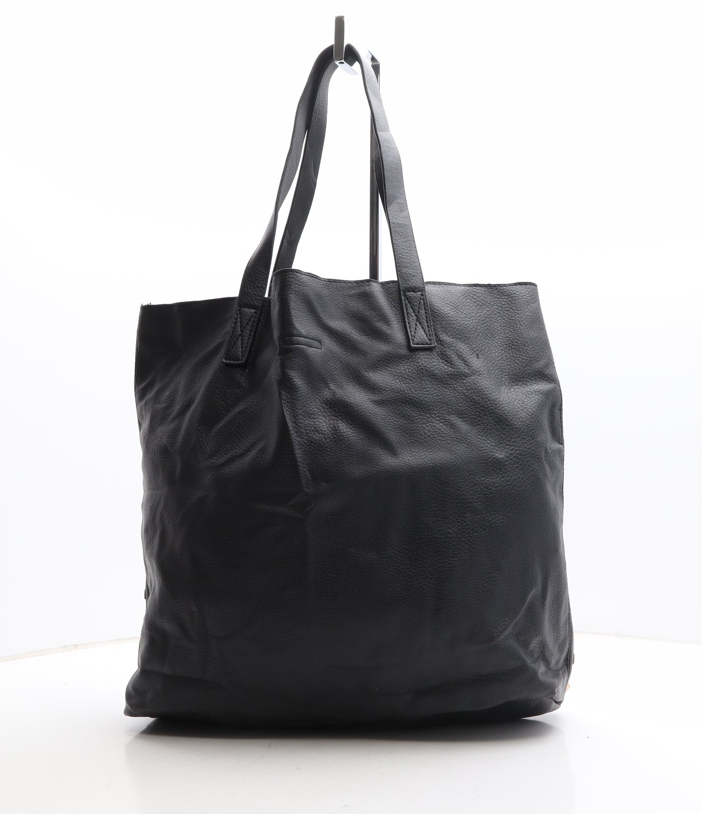 Atmosphere Womens Black Polyethylene Shoulder Bag Size Large