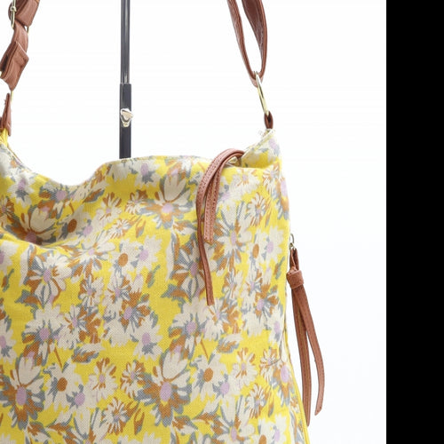 Preworn Womens Multicoloured Floral Polyester Crossbody Size Large