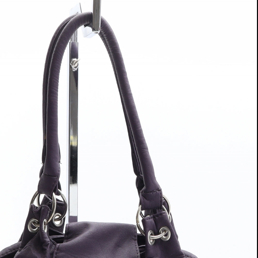 TU Womens Purple Polyethylene Top Handle Bag Size Small