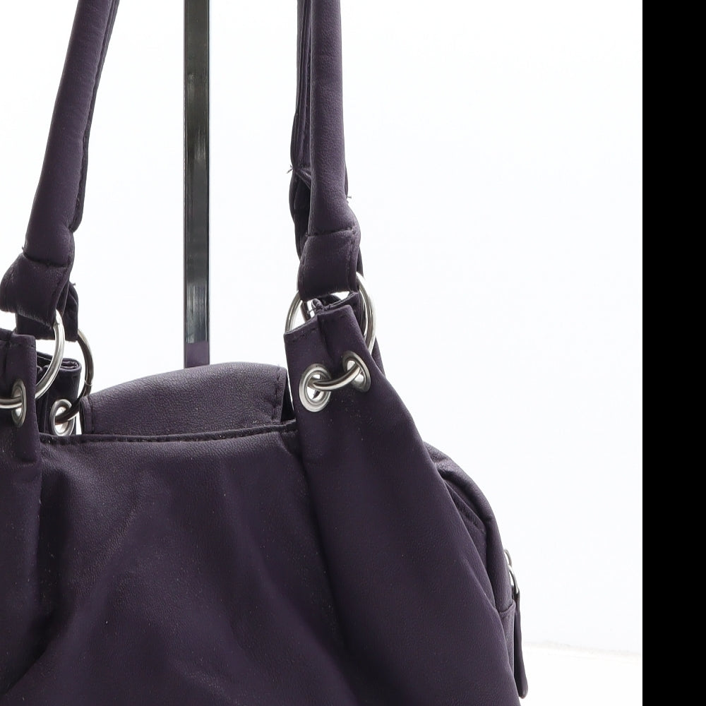 TU Womens Purple Polyethylene Top Handle Bag Size Small