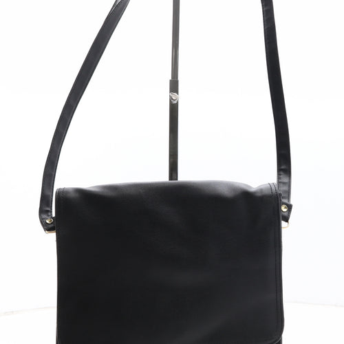Preworn Womens Black Polyethylene Crossbody Size Small