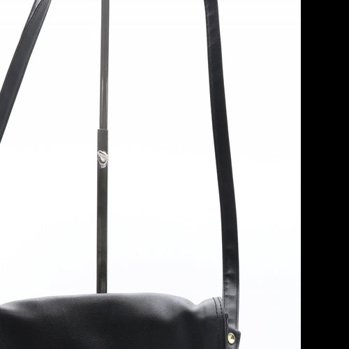 Preworn Womens Black Polyethylene Crossbody Size Small