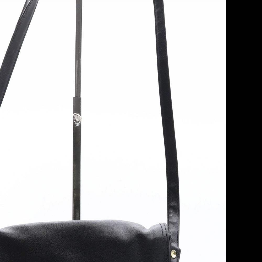 Preworn Womens Black Polyethylene Crossbody Size Small