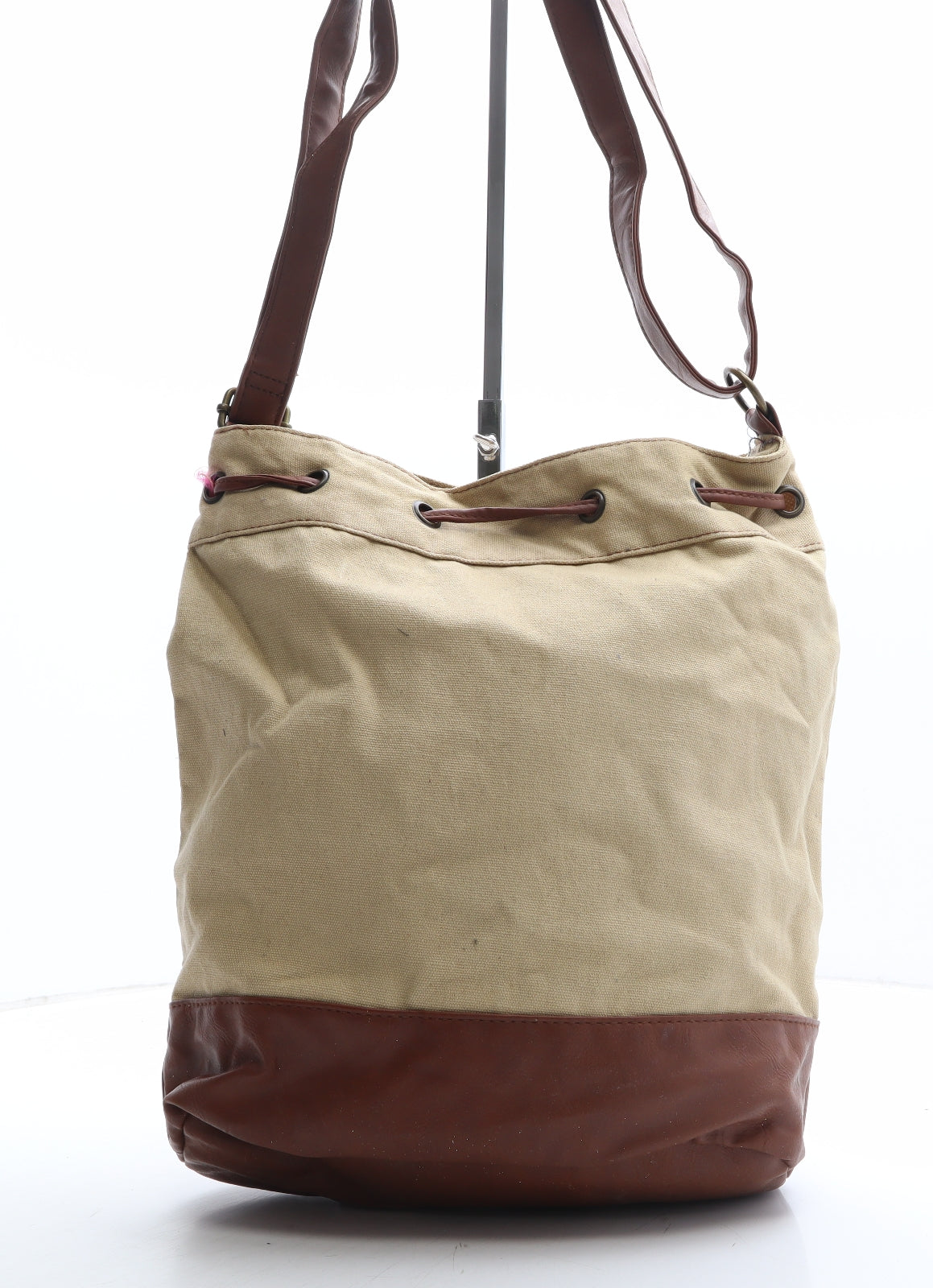 Storm London Womens Brown Brocade Cotton Shoulder Bag Size Large