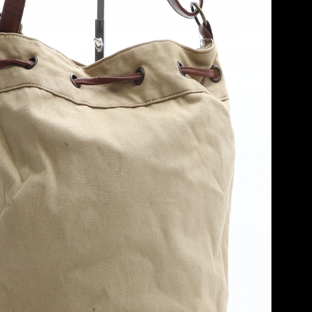 Storm London Womens Brown Brocade Cotton Shoulder Bag Size Large