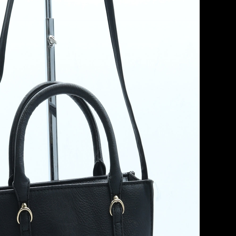 George Womens Black Leather Crossbody Size Small