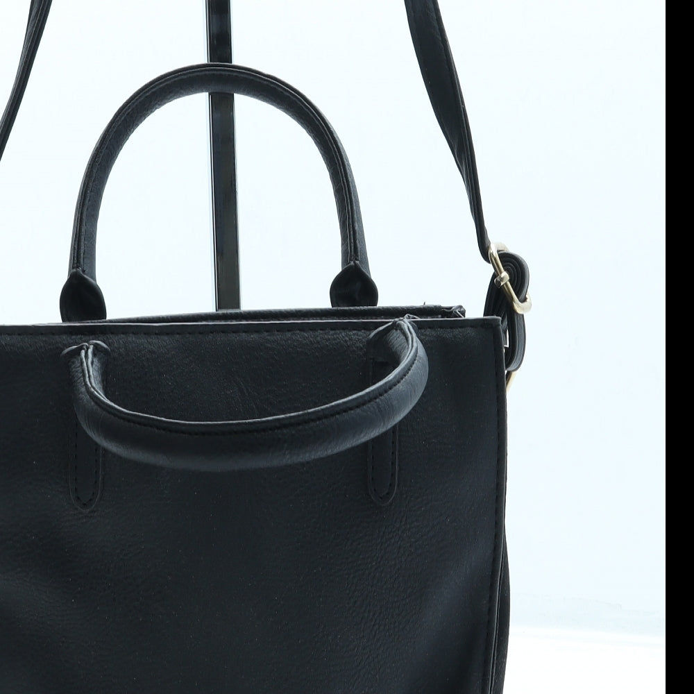 George Womens Black Leather Crossbody Size Small