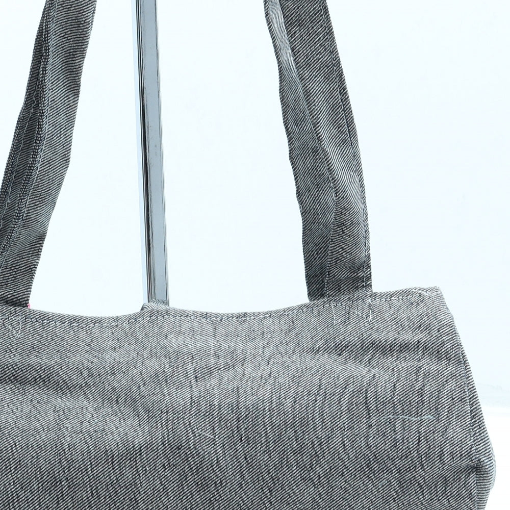 Trash Womens Grey Polyester Top Handle Bag Size Small