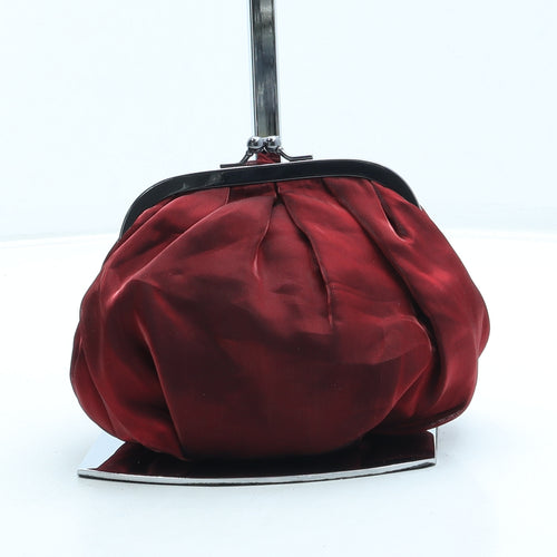 Debut Womens Red Polyester Clutch Size Small