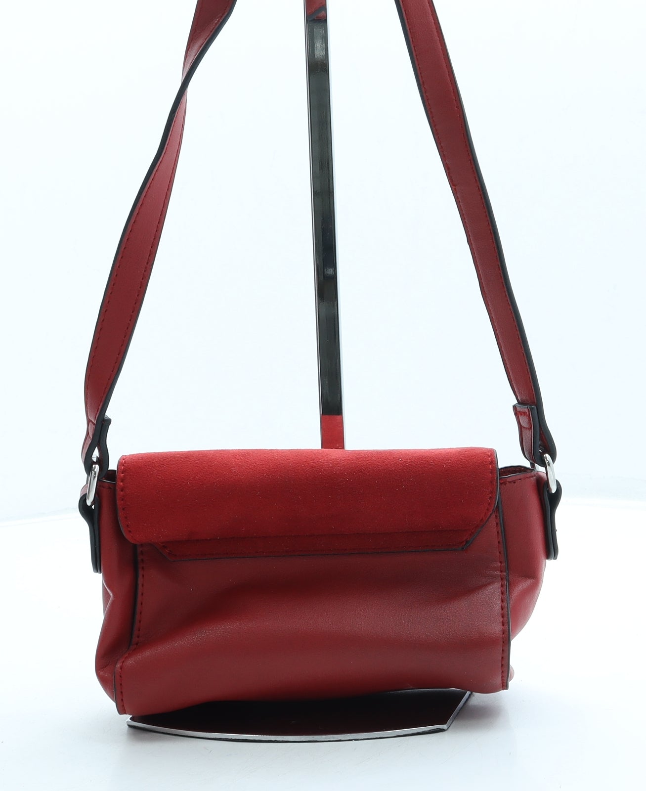 New Look Womens Red Leather Crossbody Size Mini