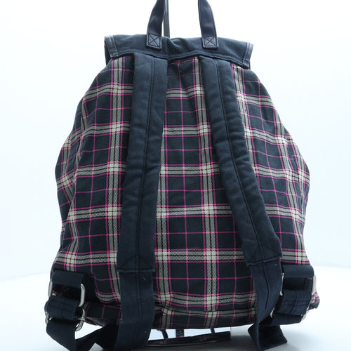 Jack Wills Womens Blue Plaid Polyester Backpack Size Medium