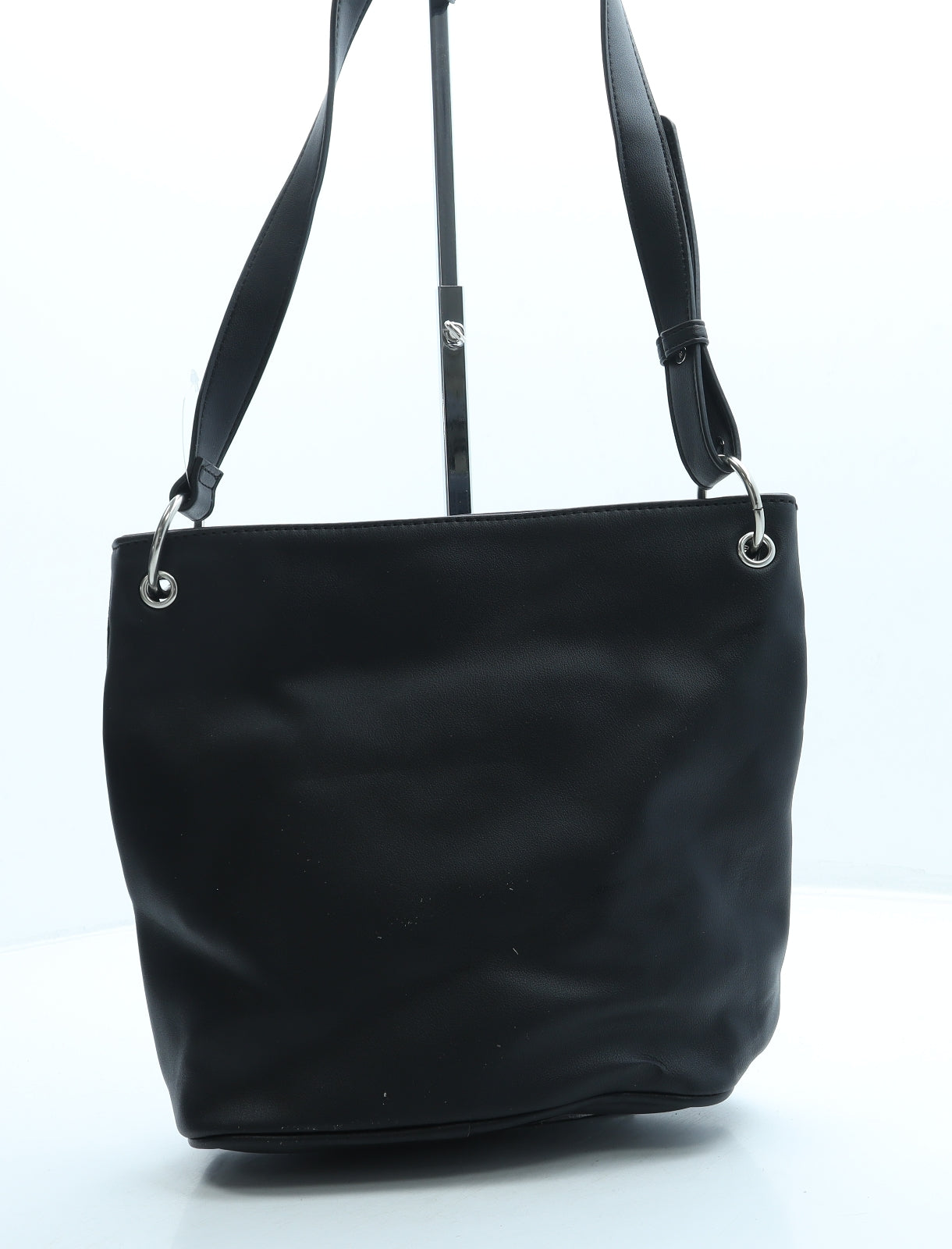 Preworn Womens Black Polyester Crossbody Size Small