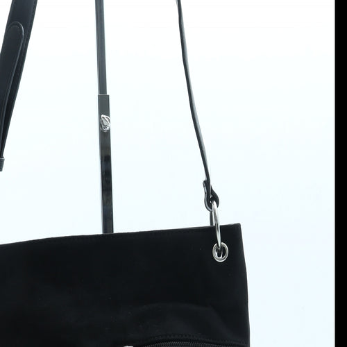 Preworn Womens Black Polyester Crossbody Size Small