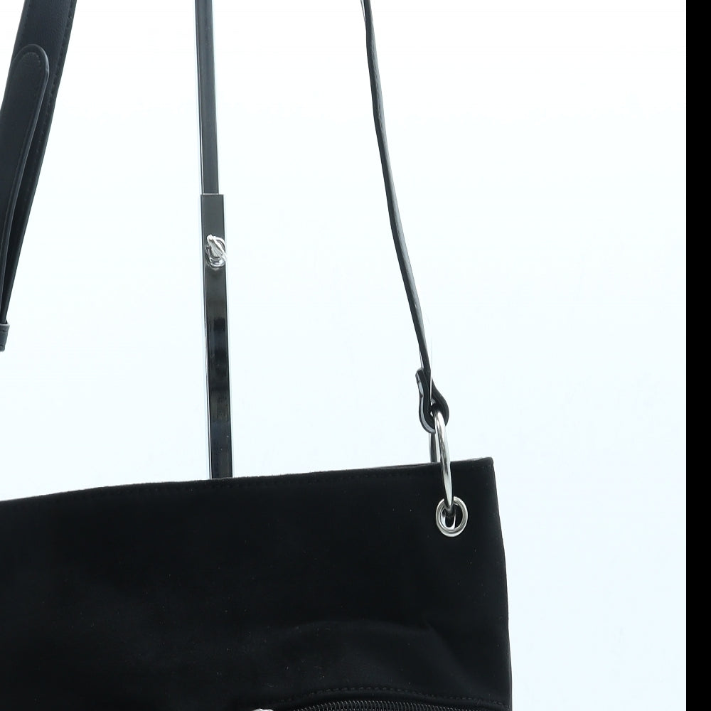 Preworn Womens Black Polyester Crossbody Size Small