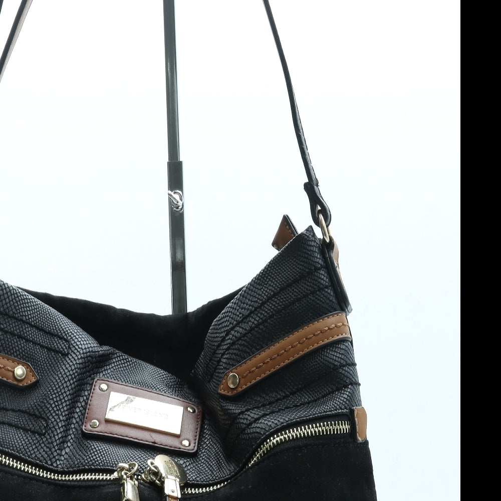 River Island Womens Black Polyester Crossbody Size Medium