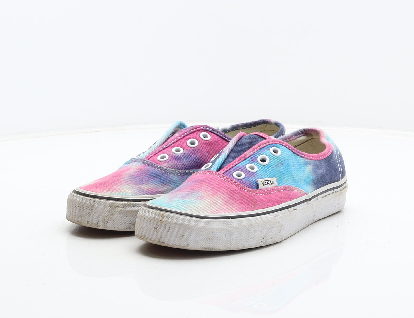 VANS Girls Multicoloured Tie Dye Fabric Trainer UK 4 36.5