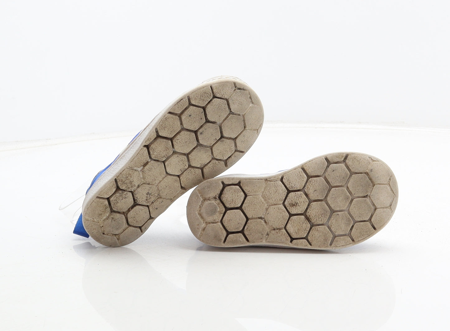 adidas Boys Blue Polyester Trainer UK 6 23 - Superstar