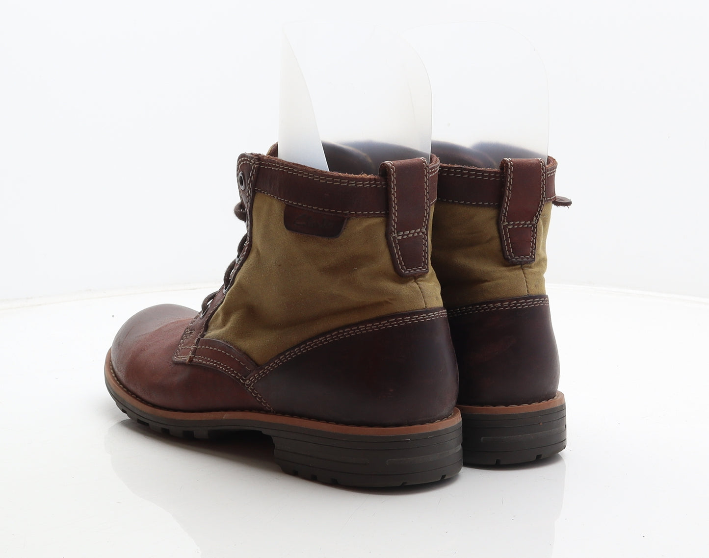 Clarks Mens Brown Leather Combat Boot UK 7.5