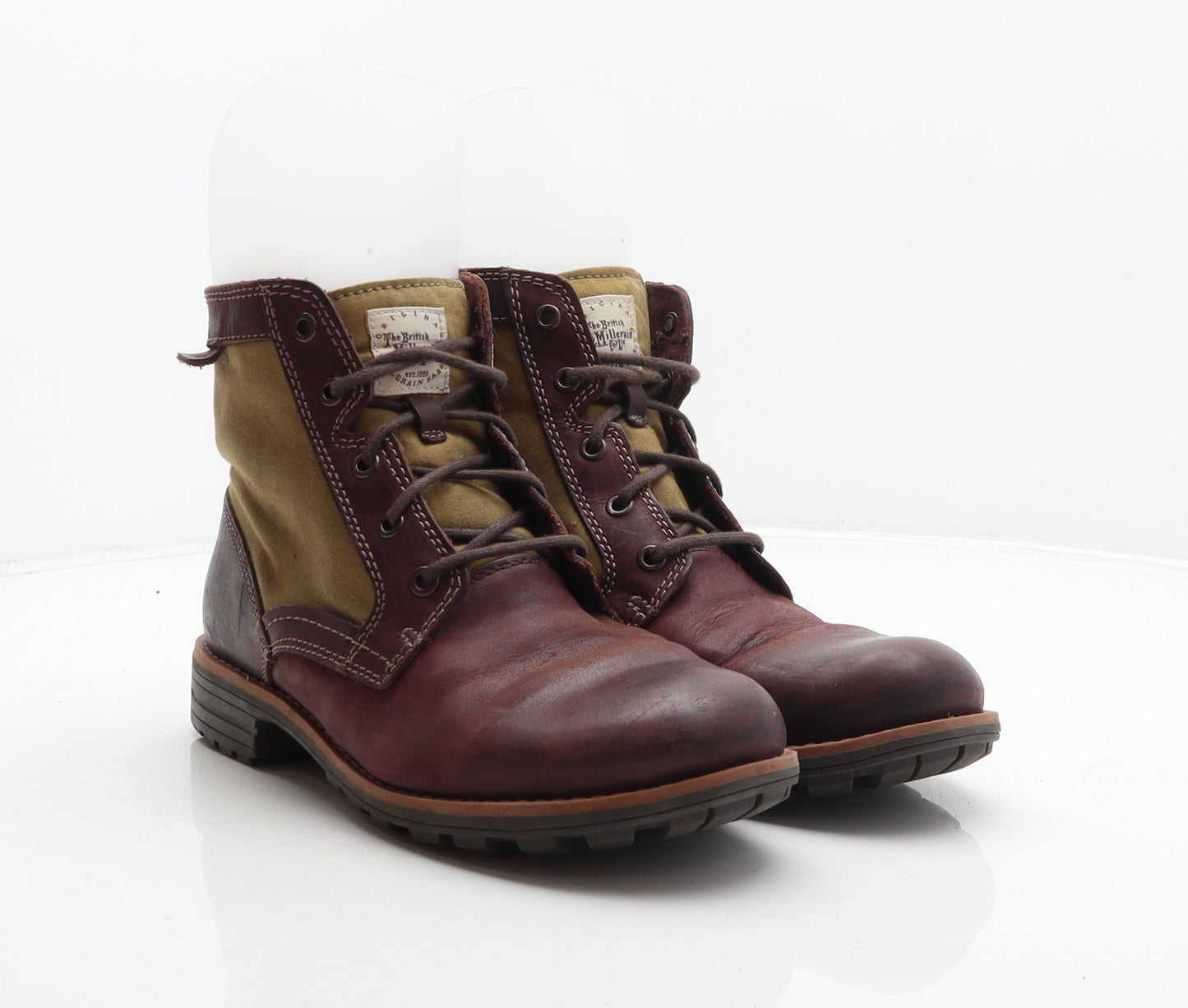 Clarks Mens Brown Leather Combat Boot UK 7.5