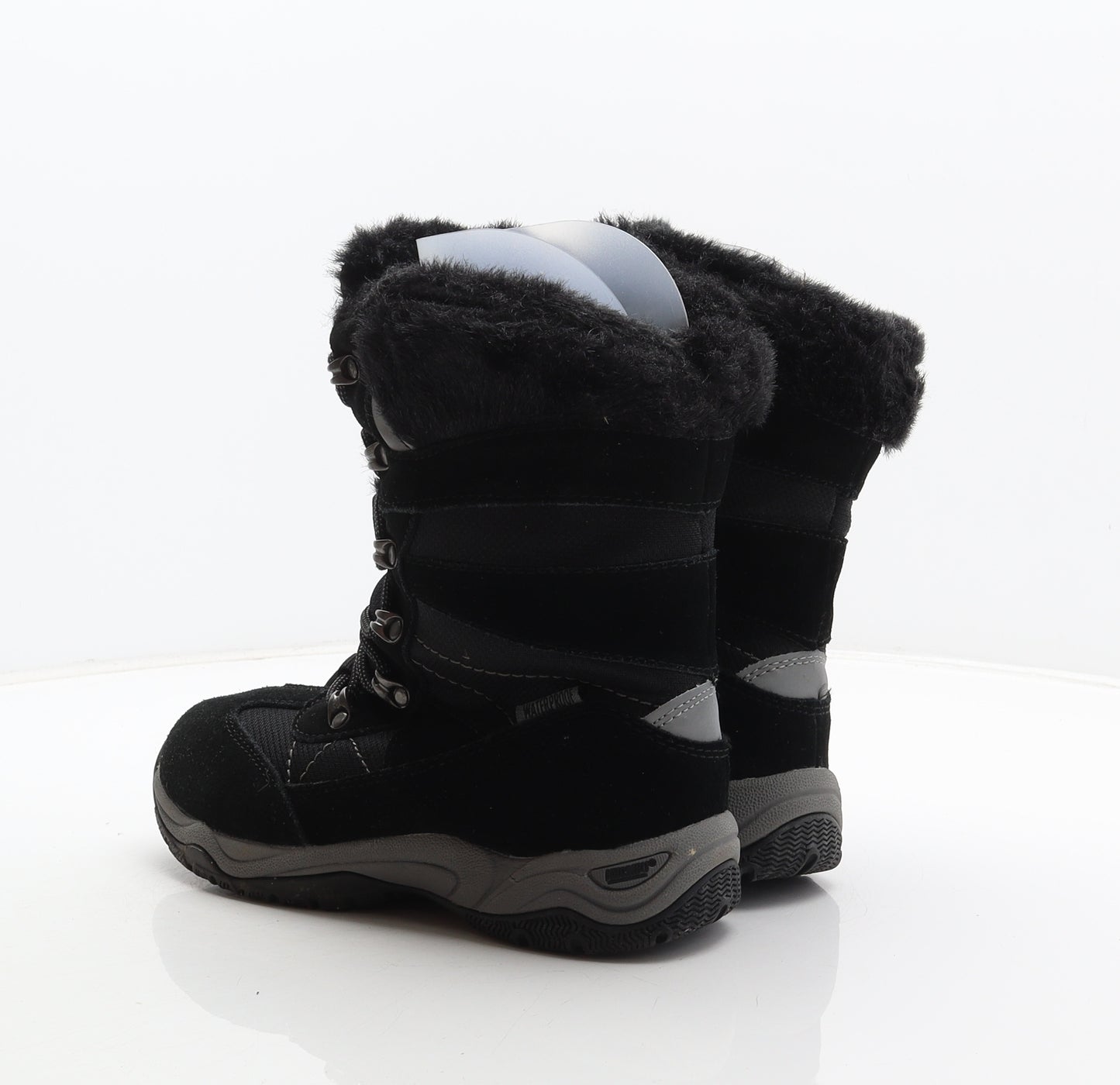 Khombu Womens Black Suede Snow Boot Boot UK 4