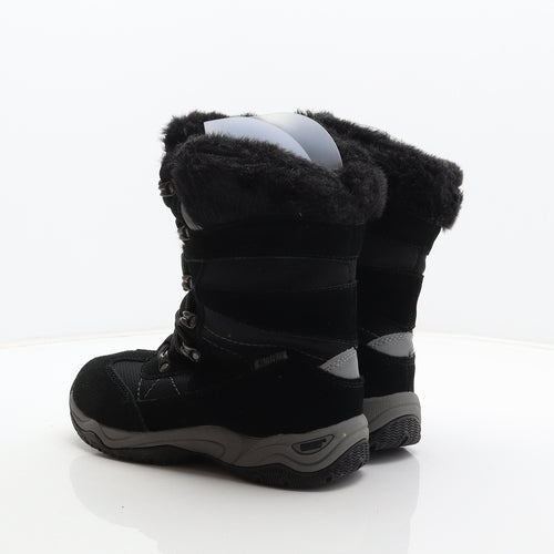 Khombu Womens Black Suede Snow Boot Boot UK 4