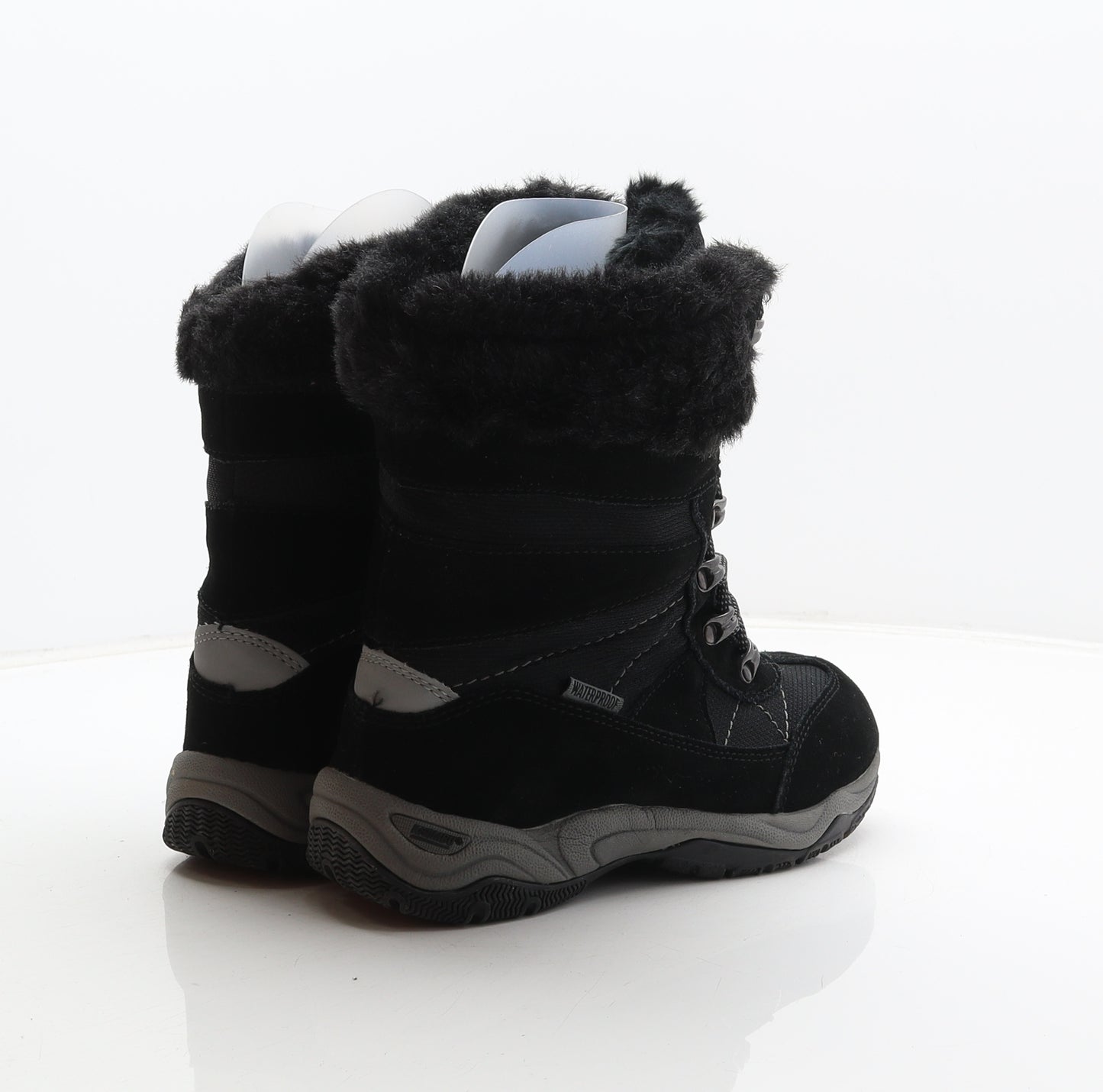 Khombu Womens Black Suede Snow Boot Boot UK 4