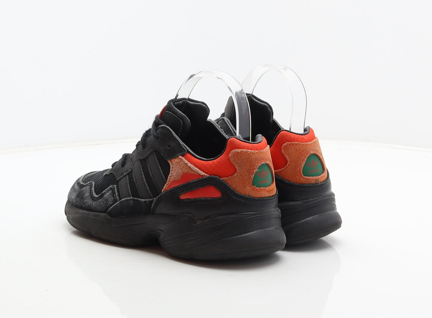 adidas Boys Black Suede Trainer UK 2 34