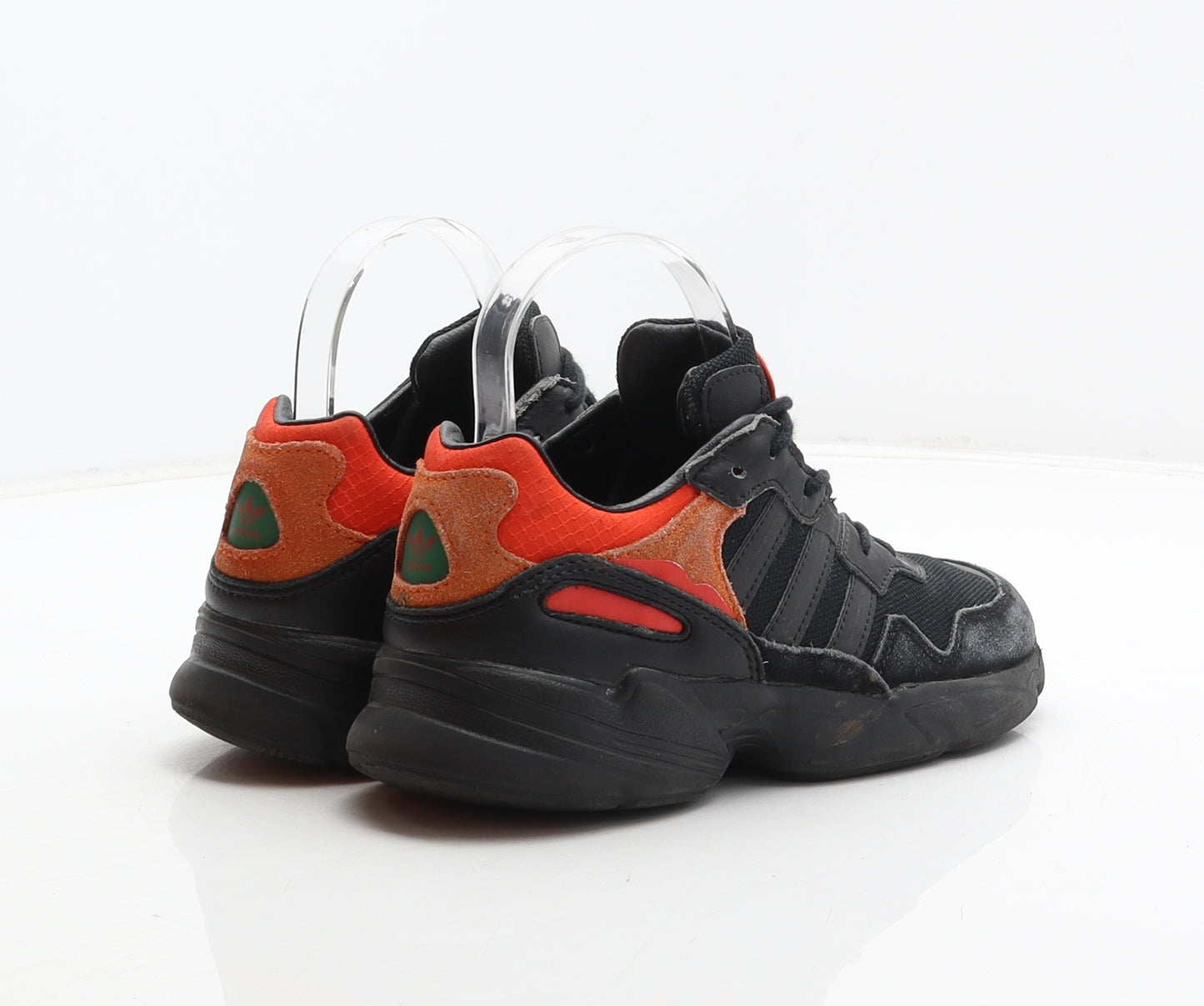 adidas Boys Black Suede Trainer UK 2 34