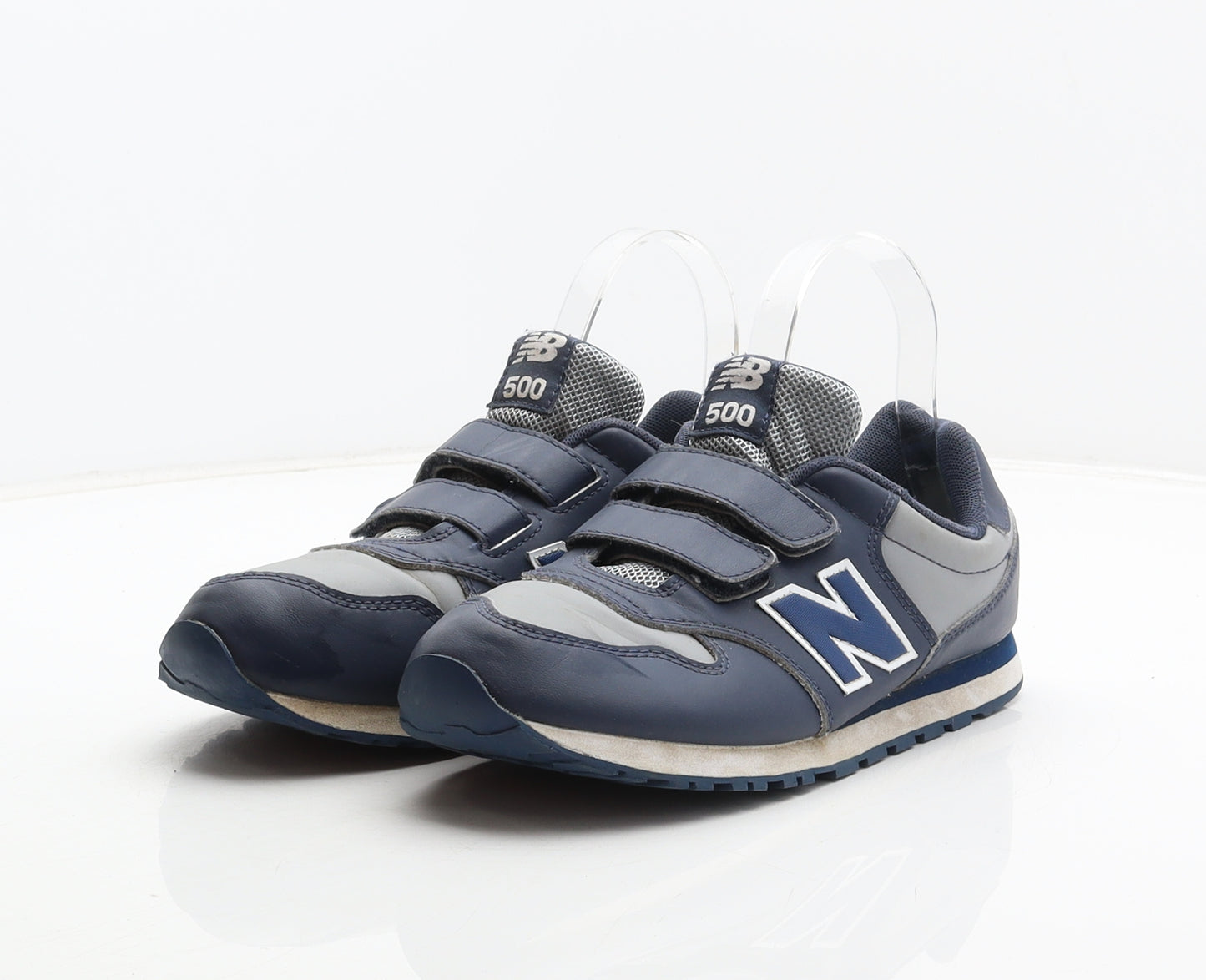 New Balance Boys Blue Synthetic Trainer UK 5 38