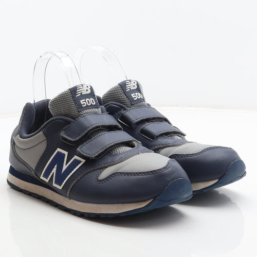 New Balance Boys Blue Synthetic Trainer UK 5 38