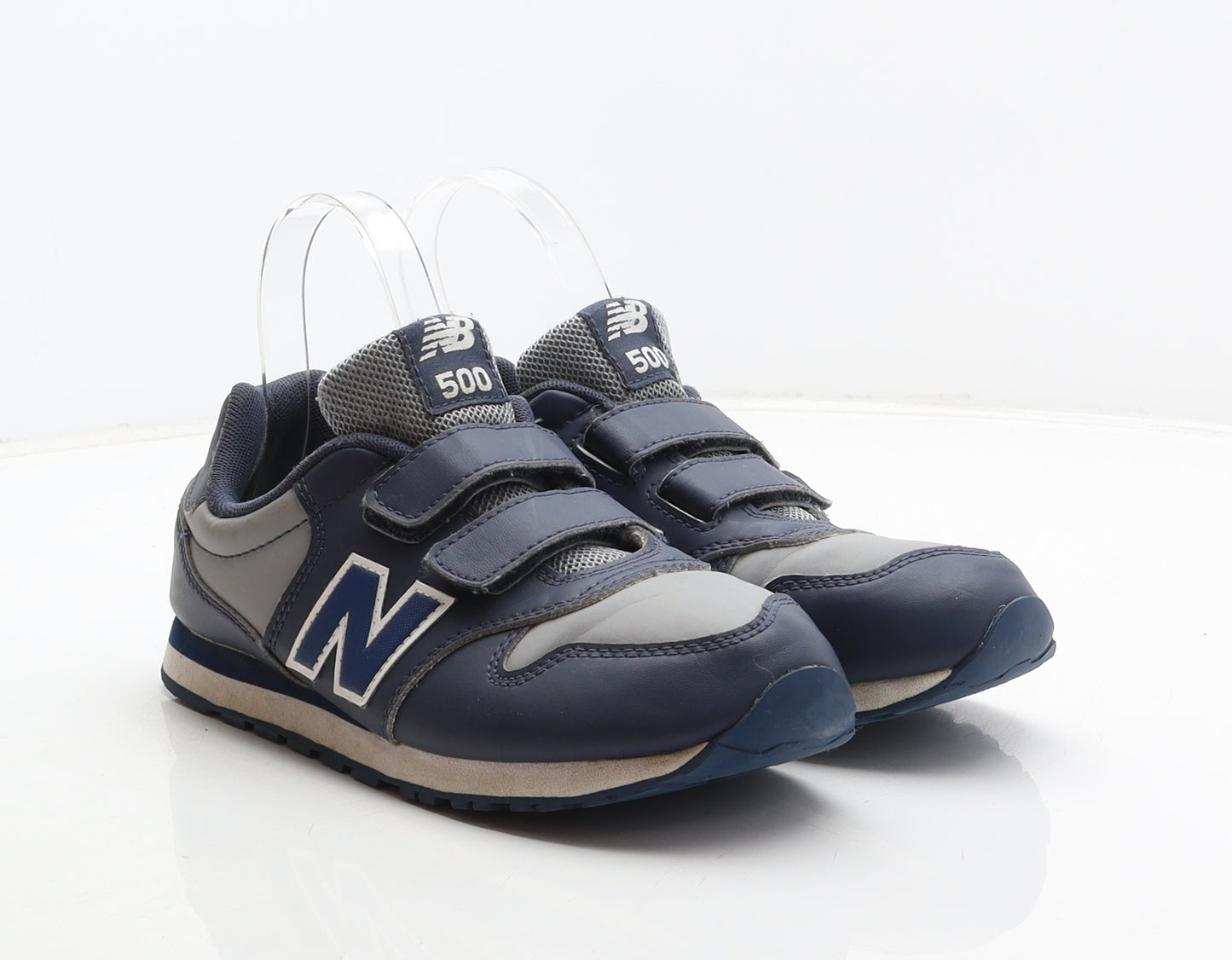 New Balance Boys Blue Synthetic Trainer UK 5 38