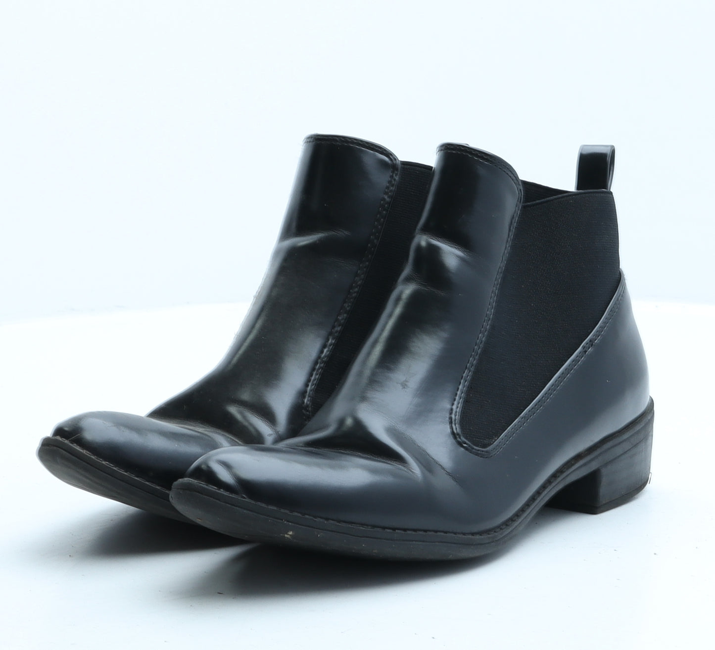 Glamorous Womens Black Synthetic Chelsea Boot UK 4 37