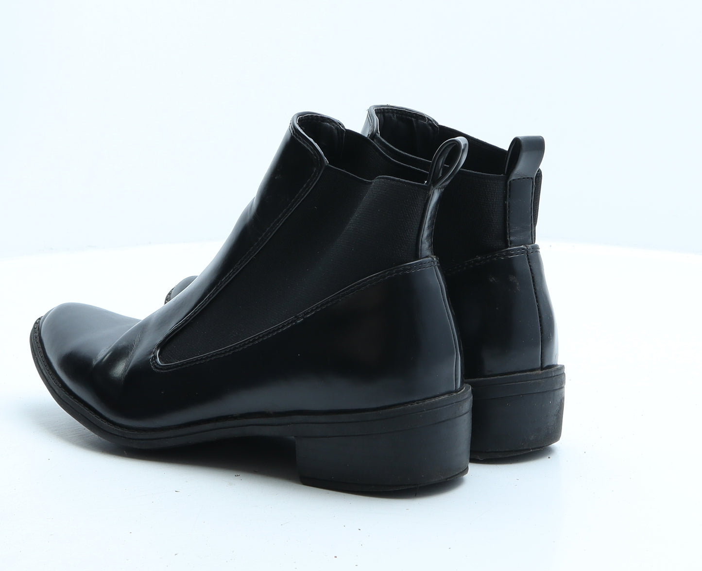 Glamorous Womens Black Synthetic Chelsea Boot UK 4 37