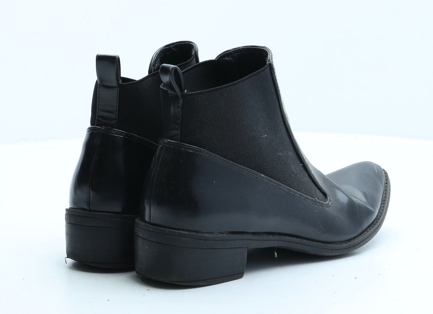 Glamorous Womens Black Synthetic Chelsea Boot UK 4 37