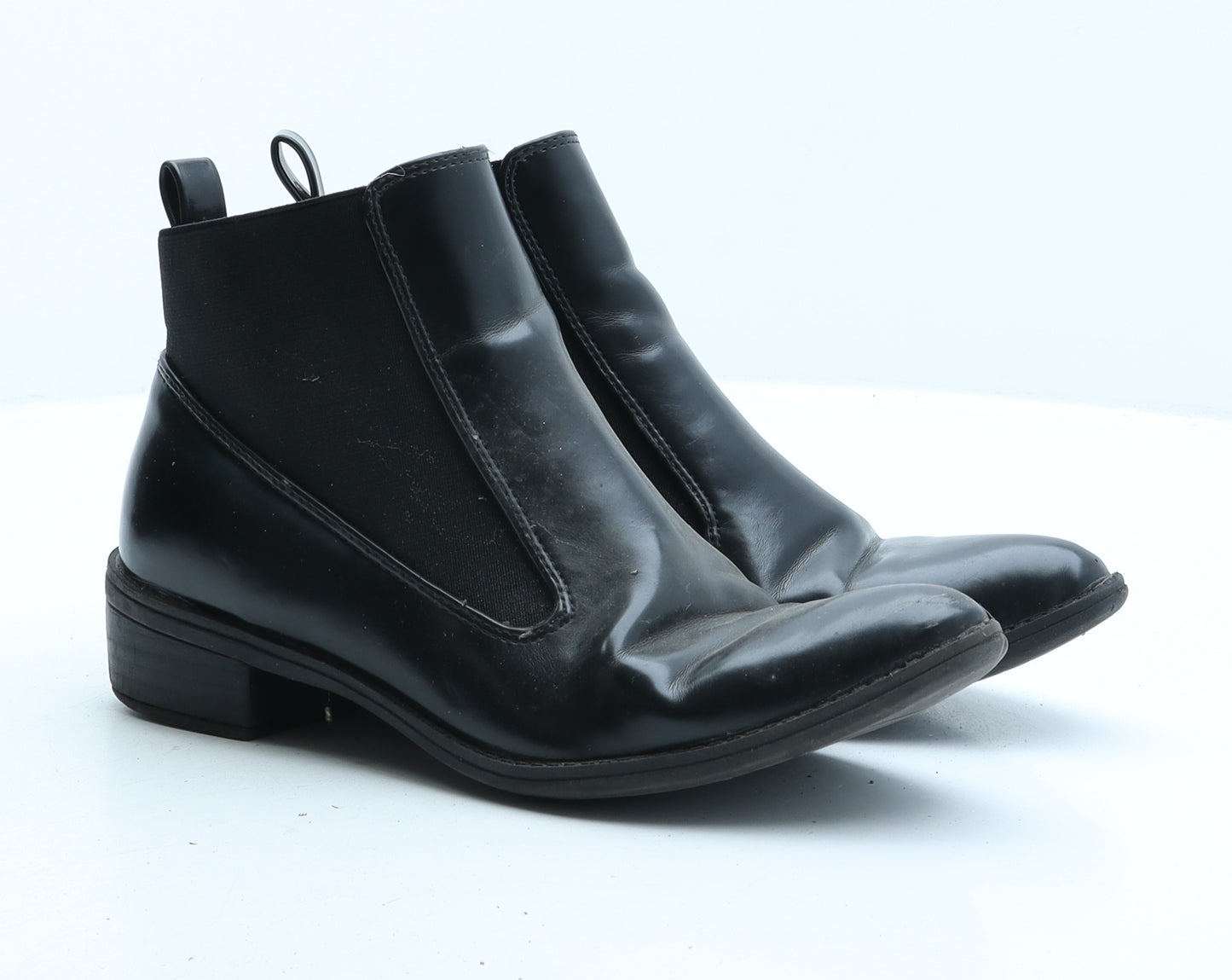 Glamorous Womens Black Synthetic Chelsea Boot UK 4 37