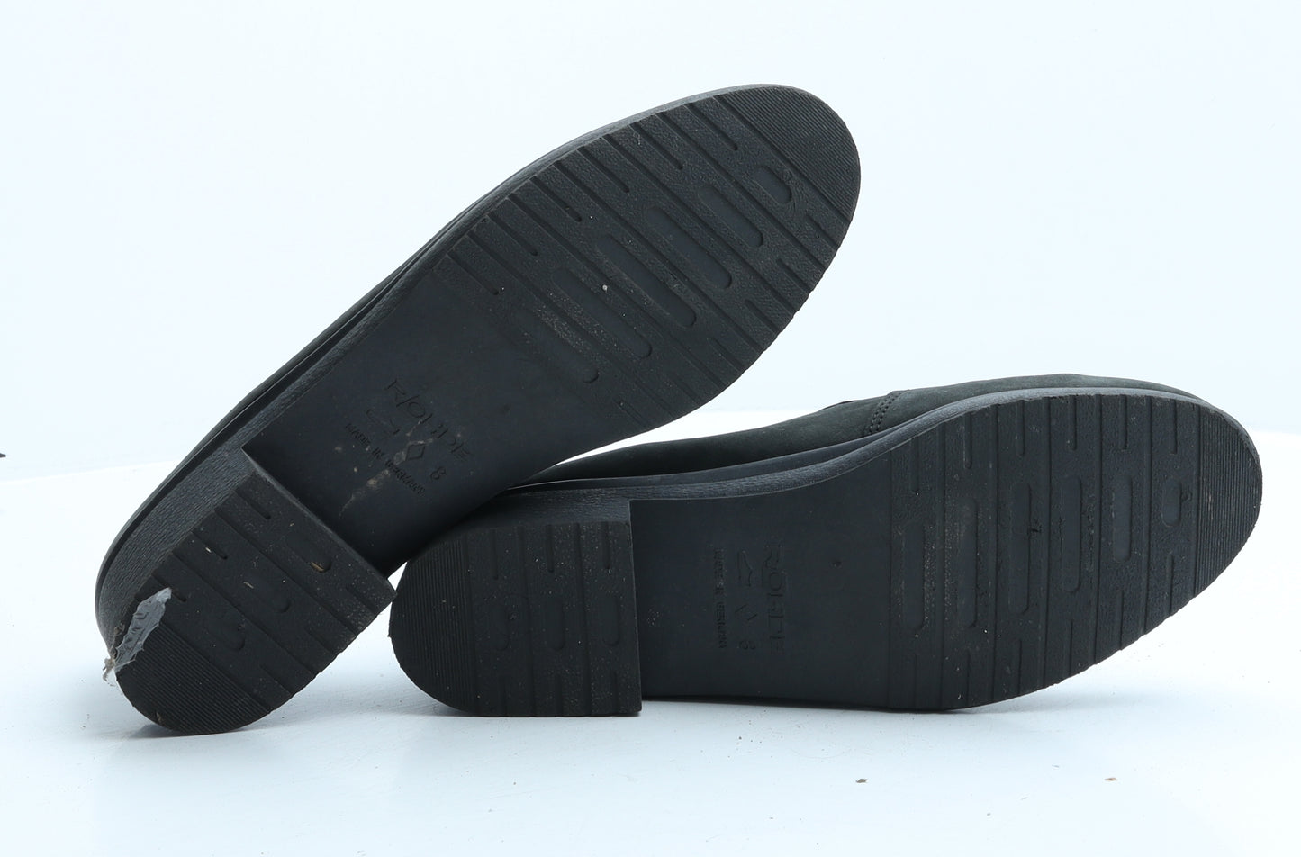 Rohde Womens Black Fabric Loafer Casual UK 8