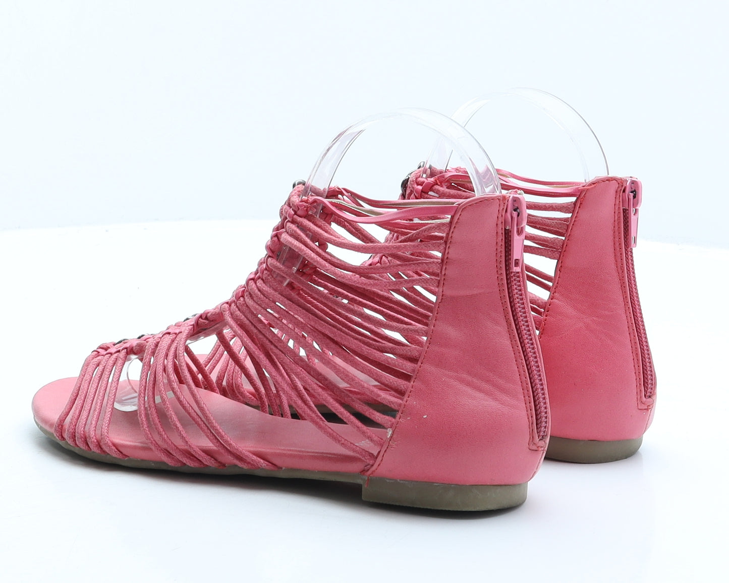 Fiore Womens Pink Synthetic Gladiator Sandal UK 3 36