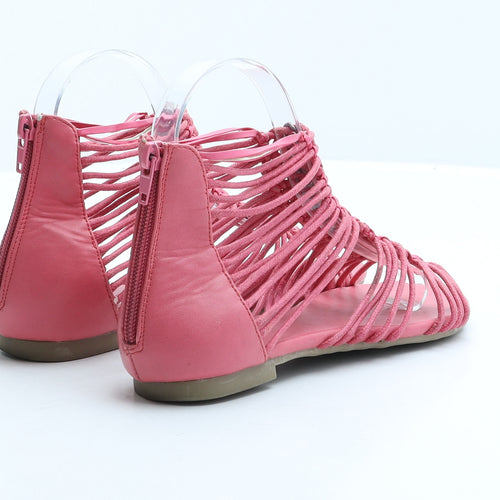 Fiore Womens Pink Synthetic Gladiator Sandal UK 3 36