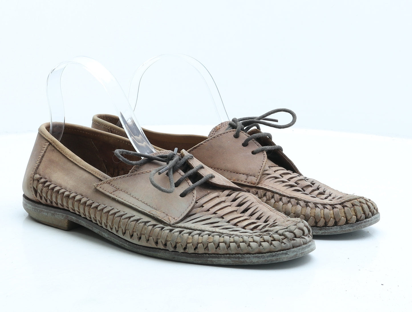 OFFICE Mens Brown Leather Loafer Casual UK 10