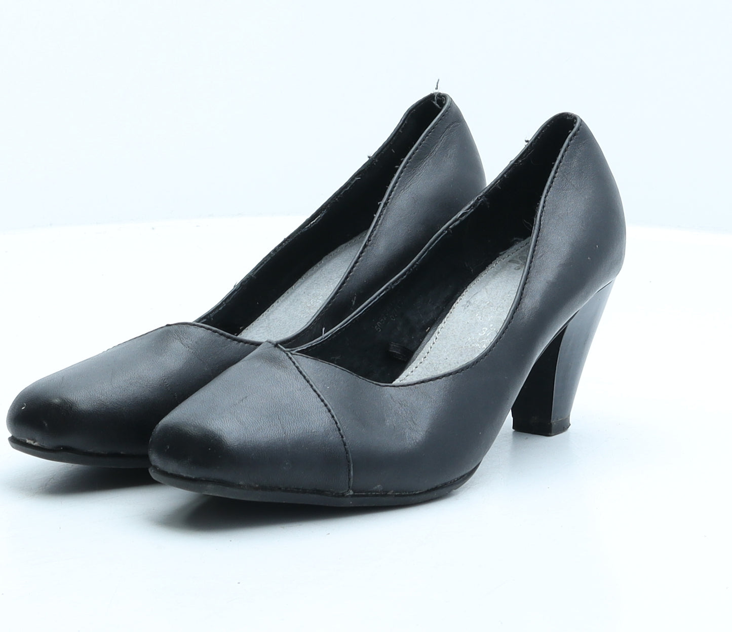 George Womens Black Synthetic Court Heel UK 4 37