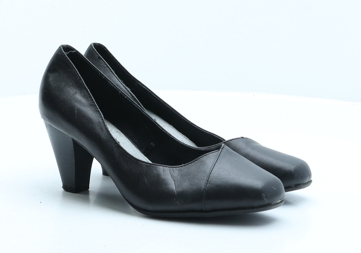 George Womens Black Synthetic Court Heel UK 4 37