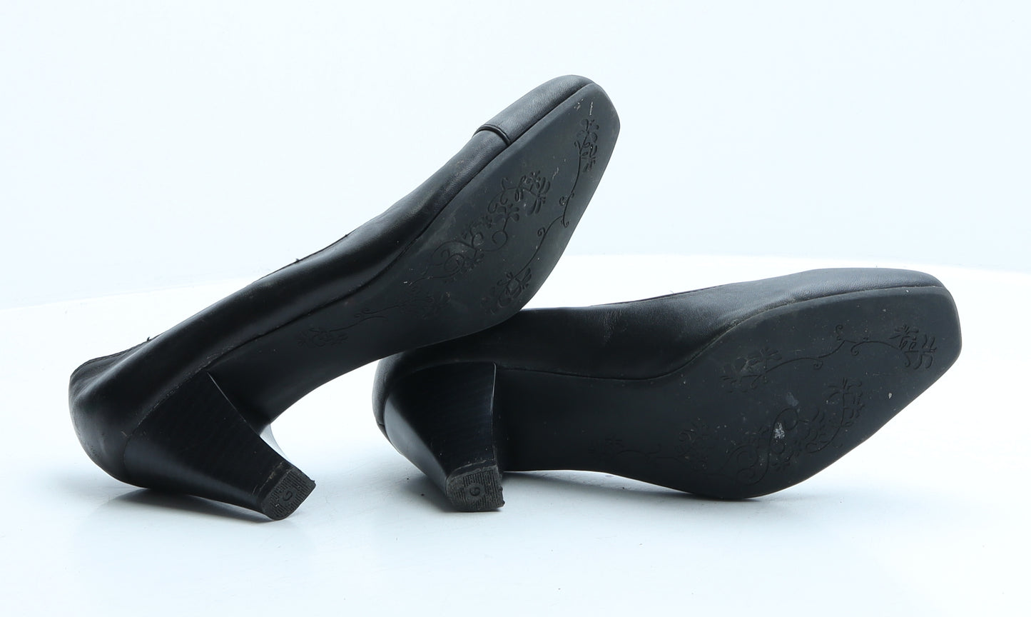 George Womens Black Synthetic Court Heel UK 4 37