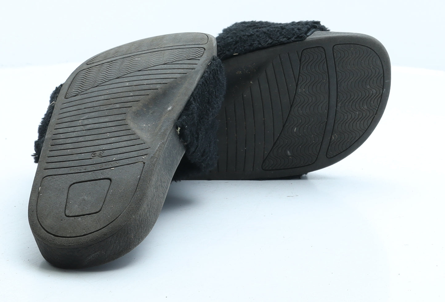 Preworn Womens Black Synthetic Slider Sandal UK 5 38