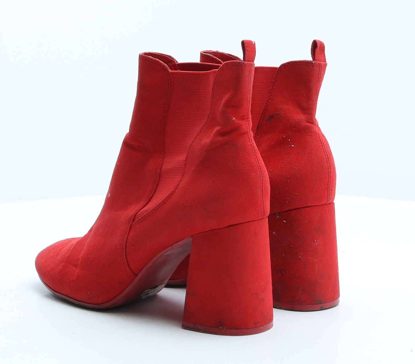 Divided by H&M Womens Red Fabric Chelsea Boot UK 6 39